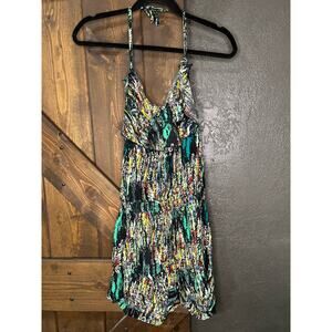 Paper Tee women’s large halter open back romper